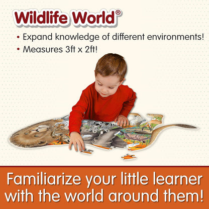 The Learning Journey: Wildlife World - Safari Puzzle -200pcs