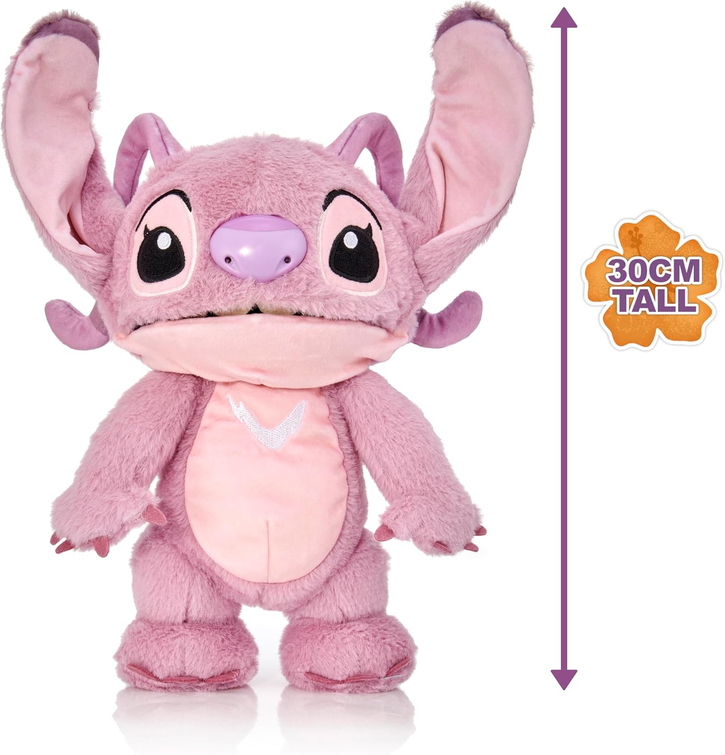 WOW STUFF! Disney Chatty Angel Deluxe Puppetronics | Puppetronic Angel |Puppet Animatronic | Meer dan 50 actie- en geluidscombinaties | 30cm/12 inch Hoogte | Leeftijd 6 tot volwassene