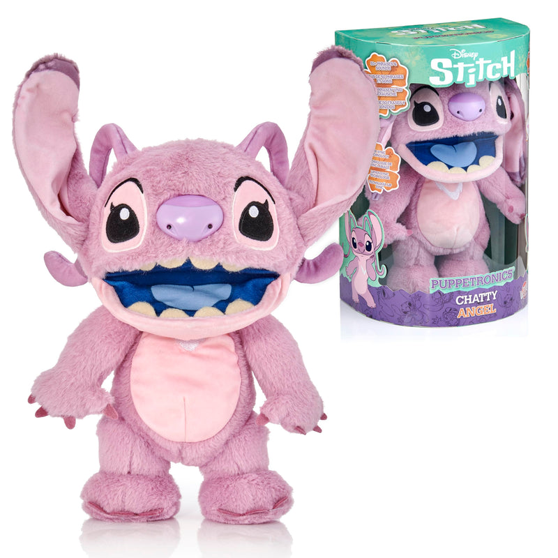 WOW STUFF! Disney Chatty Angel Deluxe Puppetronics | Puppetronic Angel |Puppet Animatronic | Meer dan 50 actie- en geluidscombinaties | 30cm/12 inch Hoogte | Leeftijd 6 tot volwassene