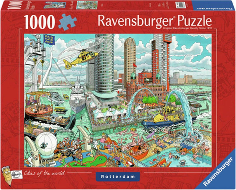 Ravensburger puzzel Fleroux Rotterdam - Legpuzzel - 1000 stukjes