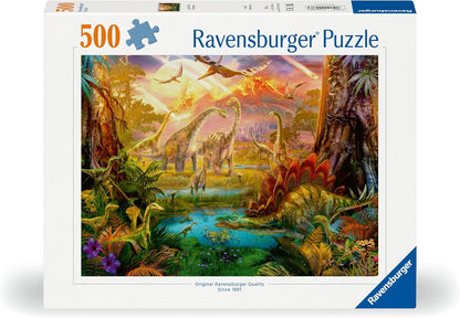 Erwachsenenpuzzle 500 Teile - Im Dinoland
