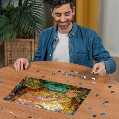 Erwachsenenpuzzle 500 Teile - Im Dinoland