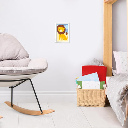 Ravensburger - CreArt Serie F:Leone Giocoso, Dipingere con i Numeri, Kit Pittura Bambini, Cornice Inclusa, Gioco Educativo e Creativo, Idea Regalo Bambini 7+ Anni, 12x8,50cm
