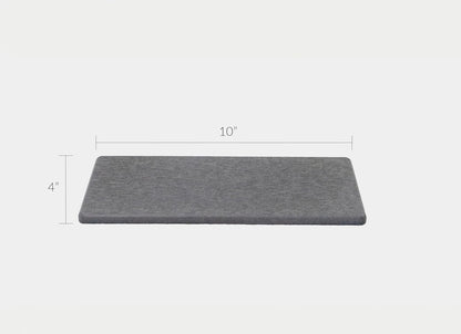 Kompakte Steinmatte für Küchenspüle, Pflanzen und mehr, schnell trocknend, kleine Steinmatte, Graphit, 25,4 x 10,2 cm