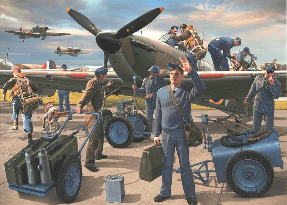 Airfix - Kit de modelismo, Figuras WWII RAF Ground Crew 1:48 (Hornby A04702