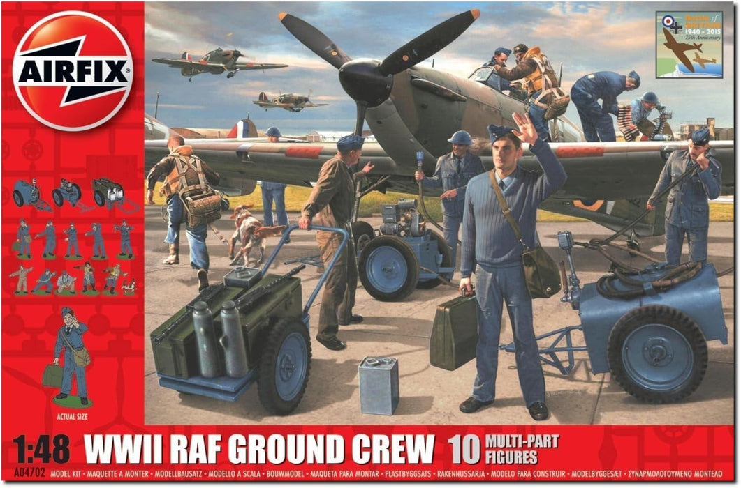 Airfix - Kit de modelismo, Figuras WWII RAF Ground Crew 1:48 (Hornby A04702