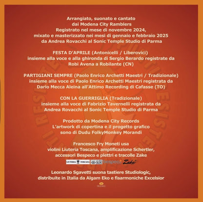 Vinile Modena City Ramblers - Appunti Resistenti (Ep 12"