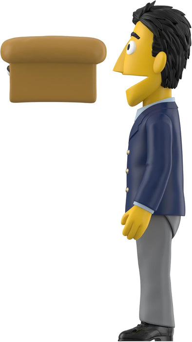 Super7 Reaction Sesame Street Guy Smiley - Figura de acción de Plaza Sésamo de 3.75 pulgadas con accesorios coleccionables y juguetes retro