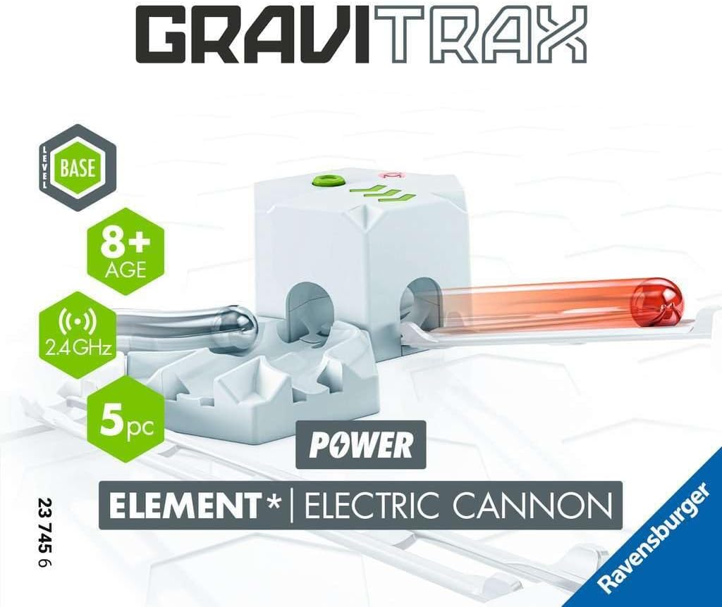 Ravensburger GraviTrax Power Element Electric Cannon 23745 Extension électronique pour Votre Piste à Billes et Jouet de Construction à partir de 8 Ans