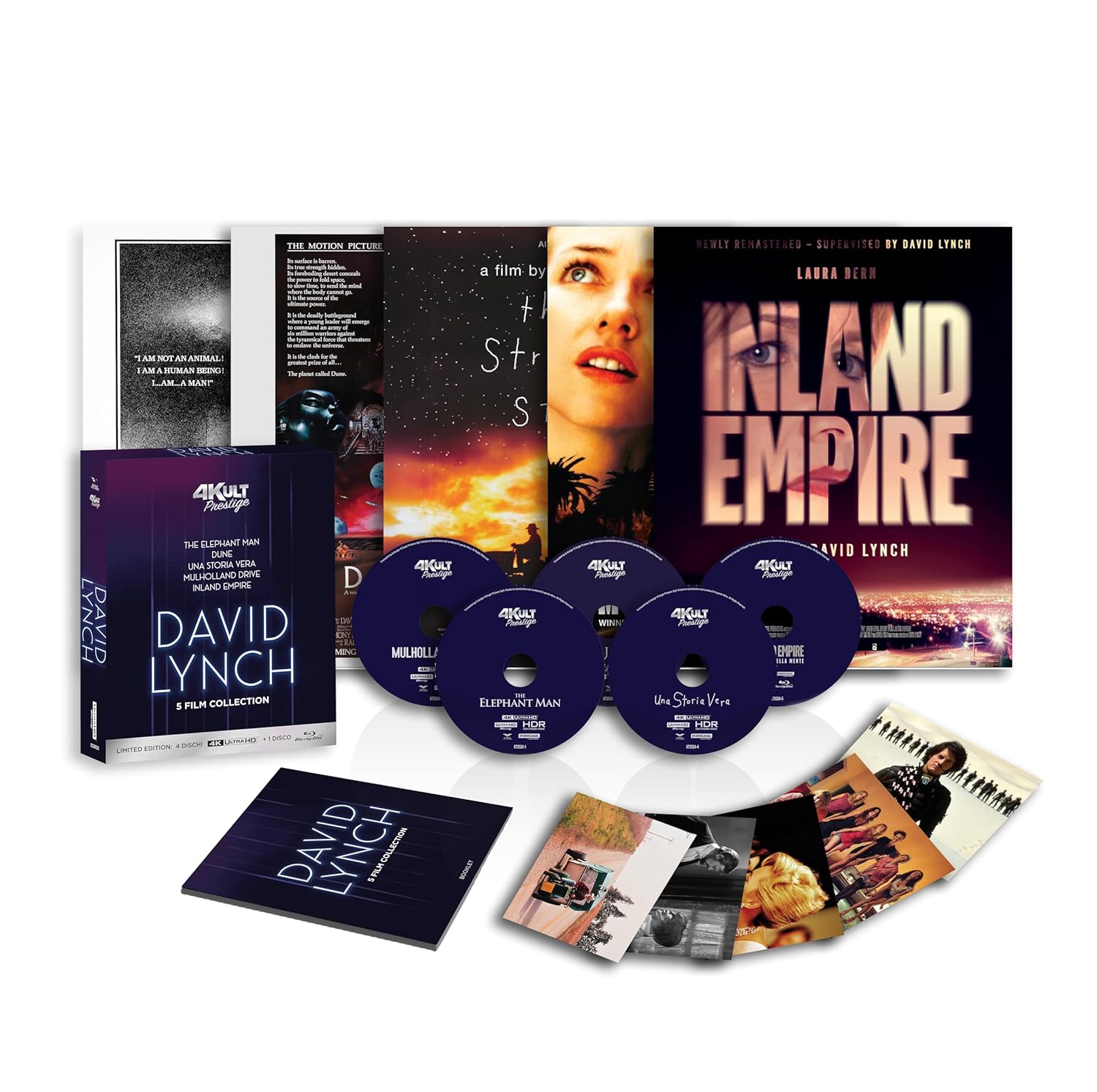 David Lynch - "4Kult Prestige Edition" - 5 Dischi (4 4K + 1 Bd