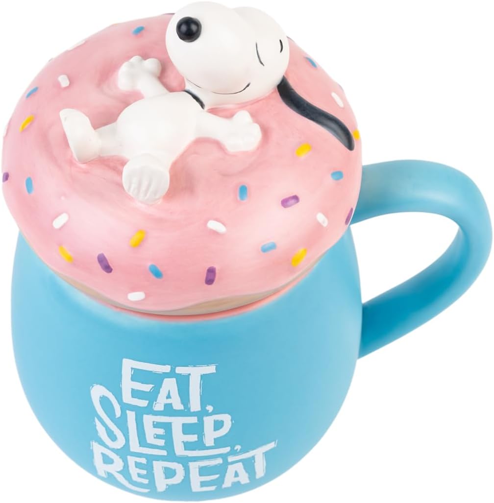 Grupo Erik 3D Kaffeetasse Tasse Kaffeetasse Snoopy Teetasse - Keramik Tasse - Kaffeebecher Größe 17 x 8,5 cm - Fassungsvermögen 500 ml - Offizielle Lizenz Snoopy Geschenke Fanartikel