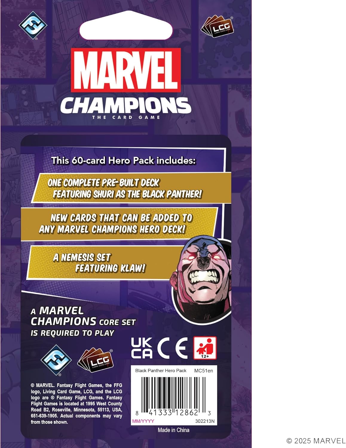 Fantasy Flight Games | Marvel Champions: The Card Game Black Panther | Board Game | Ages 14+ | 1-4 Players | 90+ Minutes Playing Time