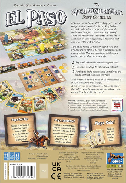 Lookout | Great Western Trail: El Paso | Board Game | Ages 12+ | 1-4 Players | 60-90 Minutes Playing Time