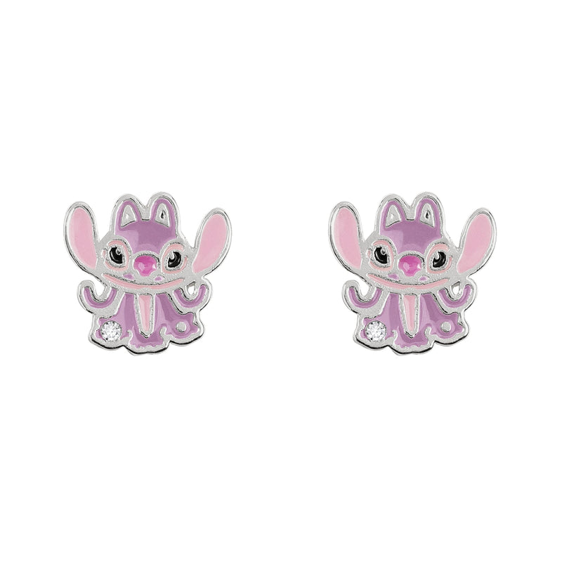Lilo & Stitch Angel Mujer Pendiente Plateado