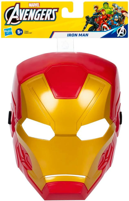 Marvel Avengers Iron Man Roleplay Mask, Super Hero Toys and Collectibles for Kids Ages 5+, Red Yellow