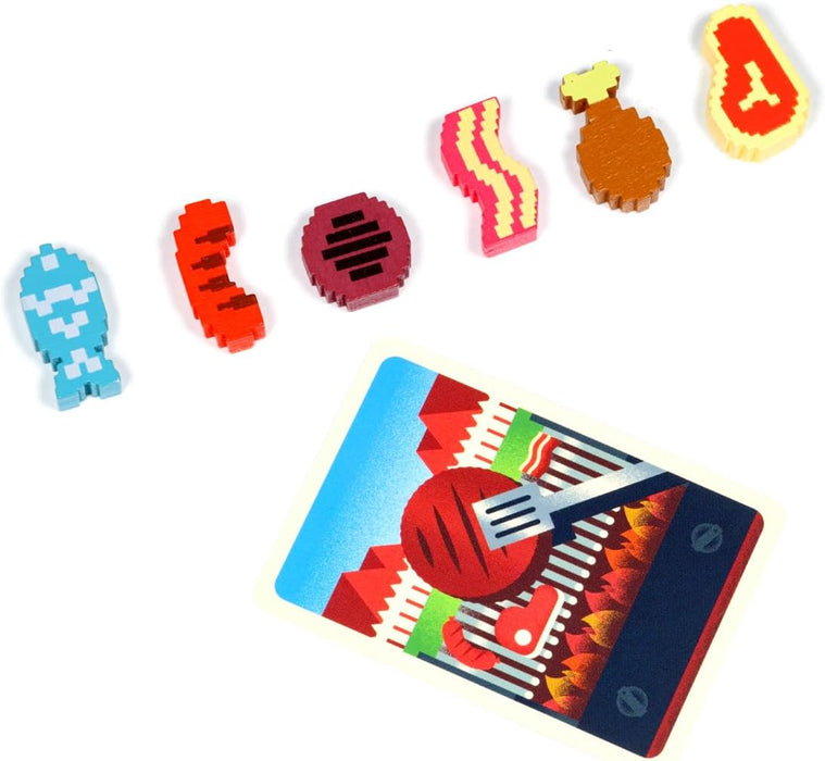 Alley Cat Games Barbecubes - Meat Edition - A Tinderblox Sequel - Dexterity Stacking Game