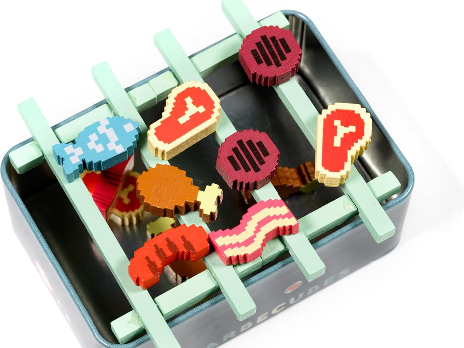 Alley Cat Games Barbecubes - Meat Edition - A Tinderblox Sequel - Dexterity Stacking Game