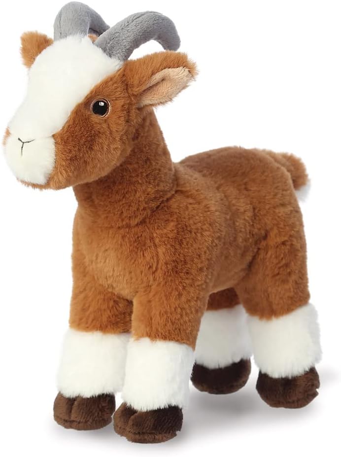 35052 Eco Nation Goat, 10.5In, Recycled Soft Toy, Brown