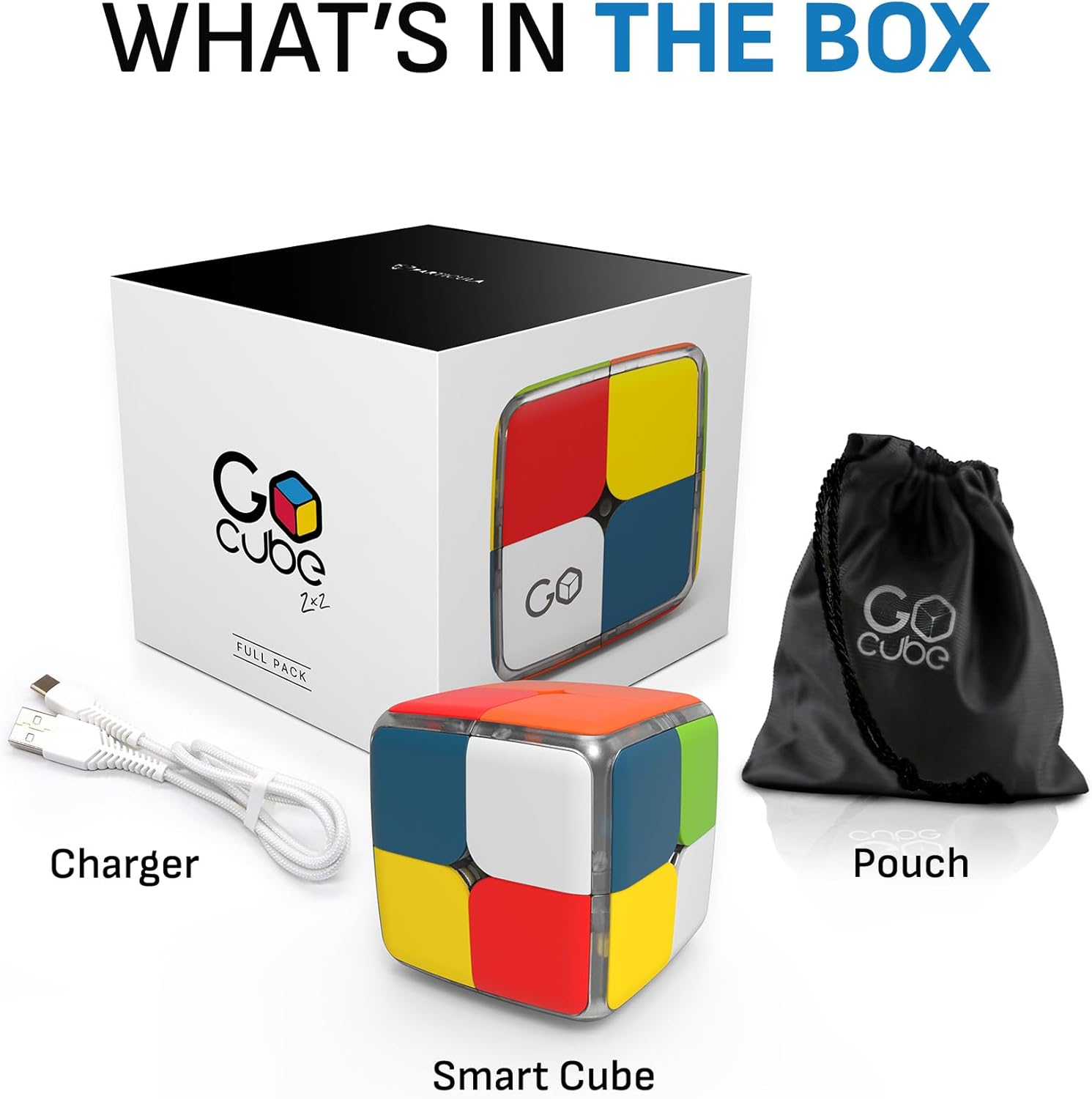 GoCube 2x2 - El Cubo 2x2 Conectado Que te Permite Aprender cómo Resolver el Cubo. Puzzle de Stem Activado a través de una aplicación Que Vale para Todas Las Edades y capacidades.Aplicación Gratuita.