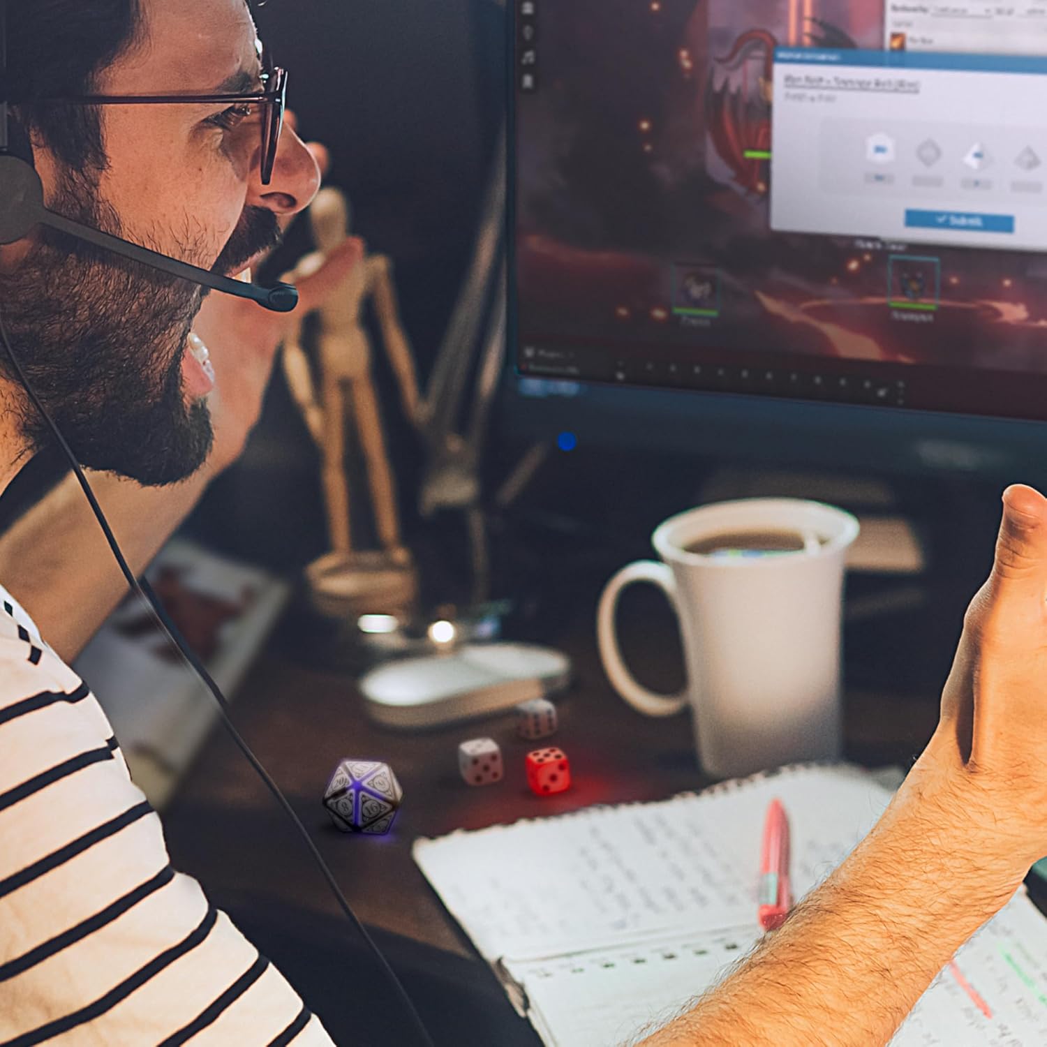 GoDice D20 Connected – The World’s First Connected Polyhedral Die for Online RPG Play. Physical Die, Real-Time Calculations. Cool Tech Inside