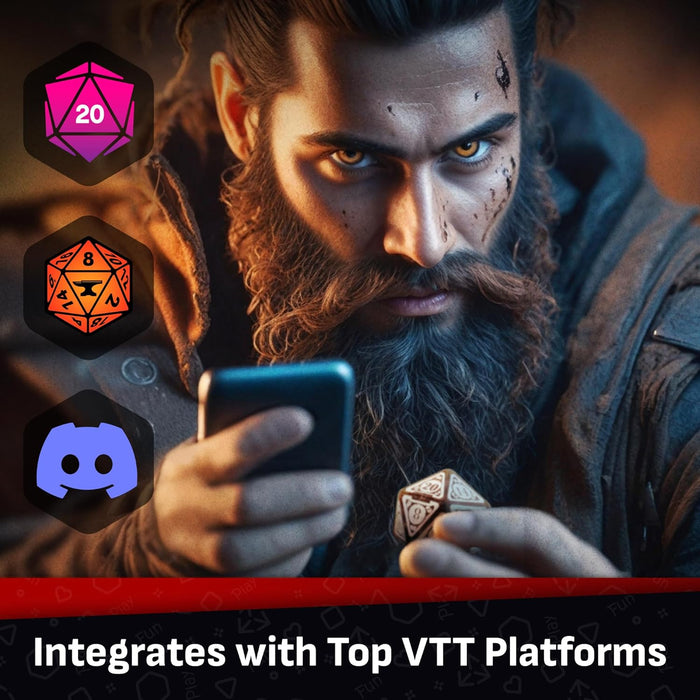 GoDice D20 Connected – The World’s First Connected Polyhedral Die for Online RPG Play. Physical Die, Real-Time Calculations. Cool Tech Inside