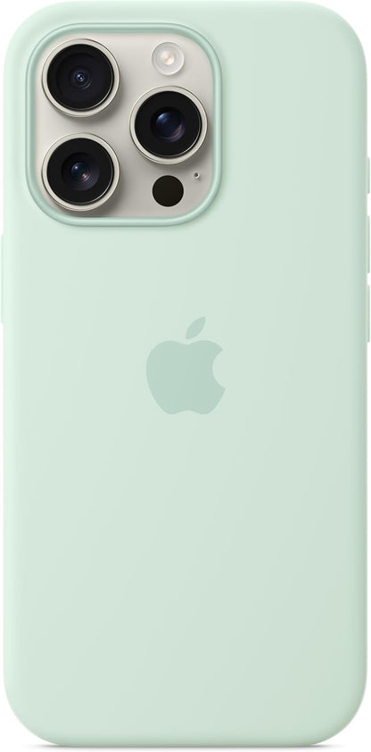 Iphone 16 Pro Silicone Case With Magsafe - Aquamarine