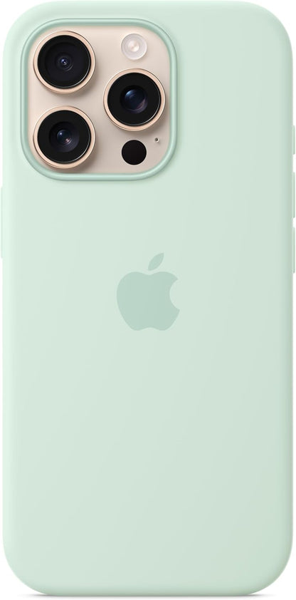 Iphone 16 Pro Silicone Case With Magsafe - Aquamarine