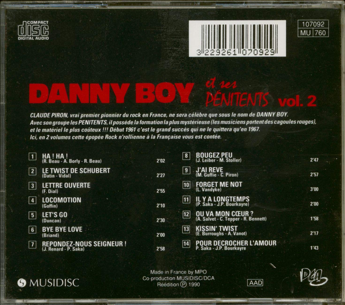 Danny Boy Et Ses Pénitents - Vol.2 (CD)