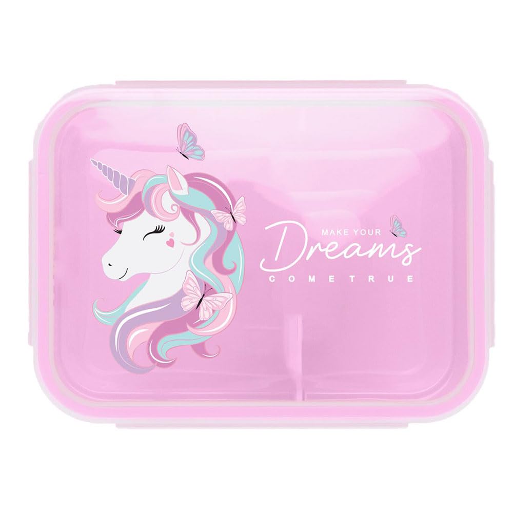 Tinka 8-804728 Unicorn Shaped Lunch Box, Pink