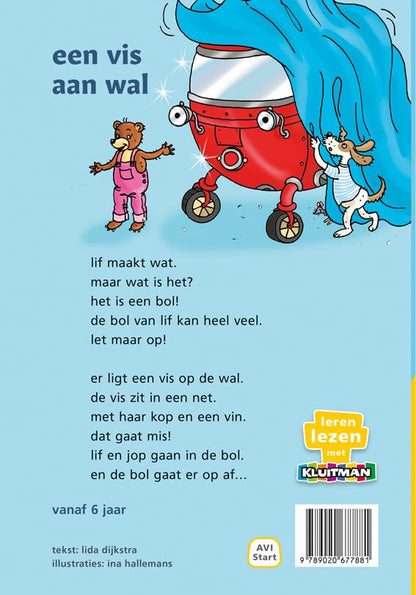 Uitgeverij Kluitman - De bol van lif een vis aan wal - AVI Start