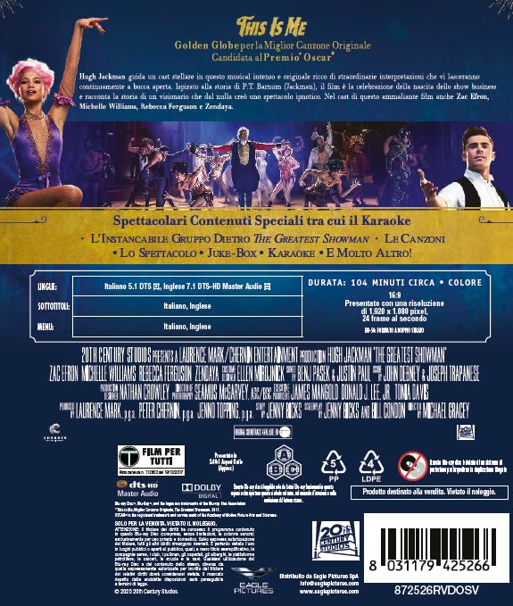 The Greatest Showman (I Magnifici)