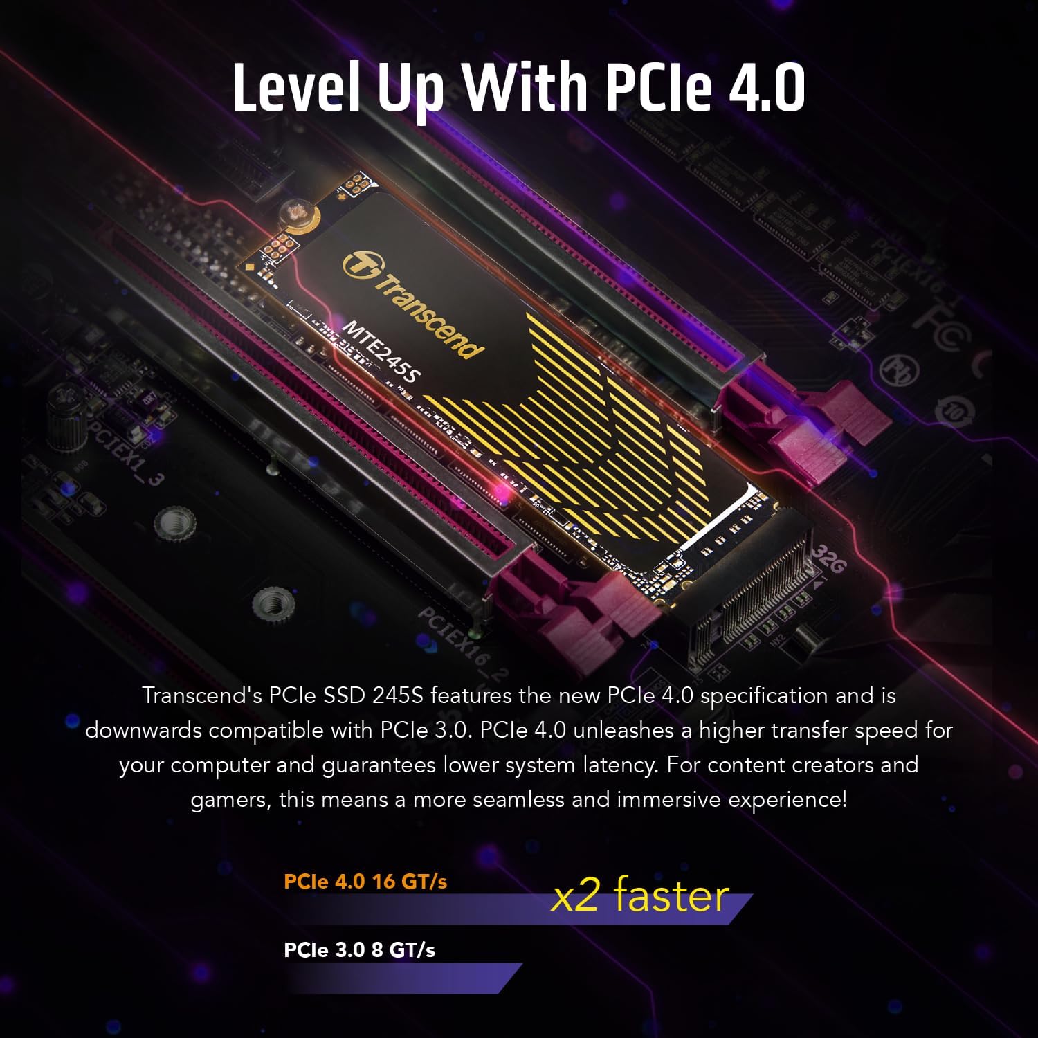 250Gb, M.2 2280, Pcie Gen4X4, Nvme