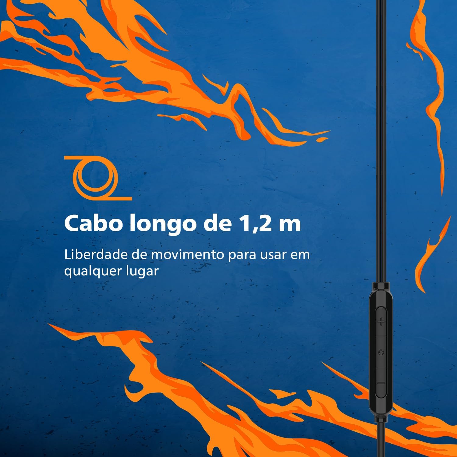 Cuffie In Ear Cablate+Mic - Nero