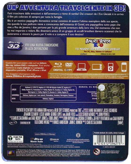 Rio (3D) (Blu-Ray+Blu-Ray 3D+Dvd+Copia Digitale);Rio