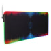 ENHANCE Extra Large LED Gaming Mouse Pad - Soft XXL Desk Mat with 7 RGB Colors, 3 Color Modes, Smart Control, Water Resistant High Speed Tracking Surface - (Multicolor) - Extended - 32 x 14 inches