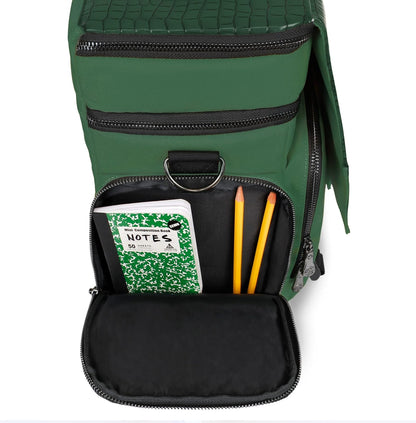 ENHANCE Reisetasche für DND Sammler-Edition, Tasche kompatibel mit Dungeons und Drachen, Kampfteppichhalter, Taschen für Würfel und Zubehör, Transporter 4 bis 8 Pfund (grüner Drache