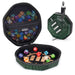ENHANCE DND Dice Tray and Case - Collector's Edition DND Dice Holder up to 150 D&D Shakers with Hard Shell Exterior and Protective Soft Interior - Rolling Tray Perfect for Game Night (Dragon Green