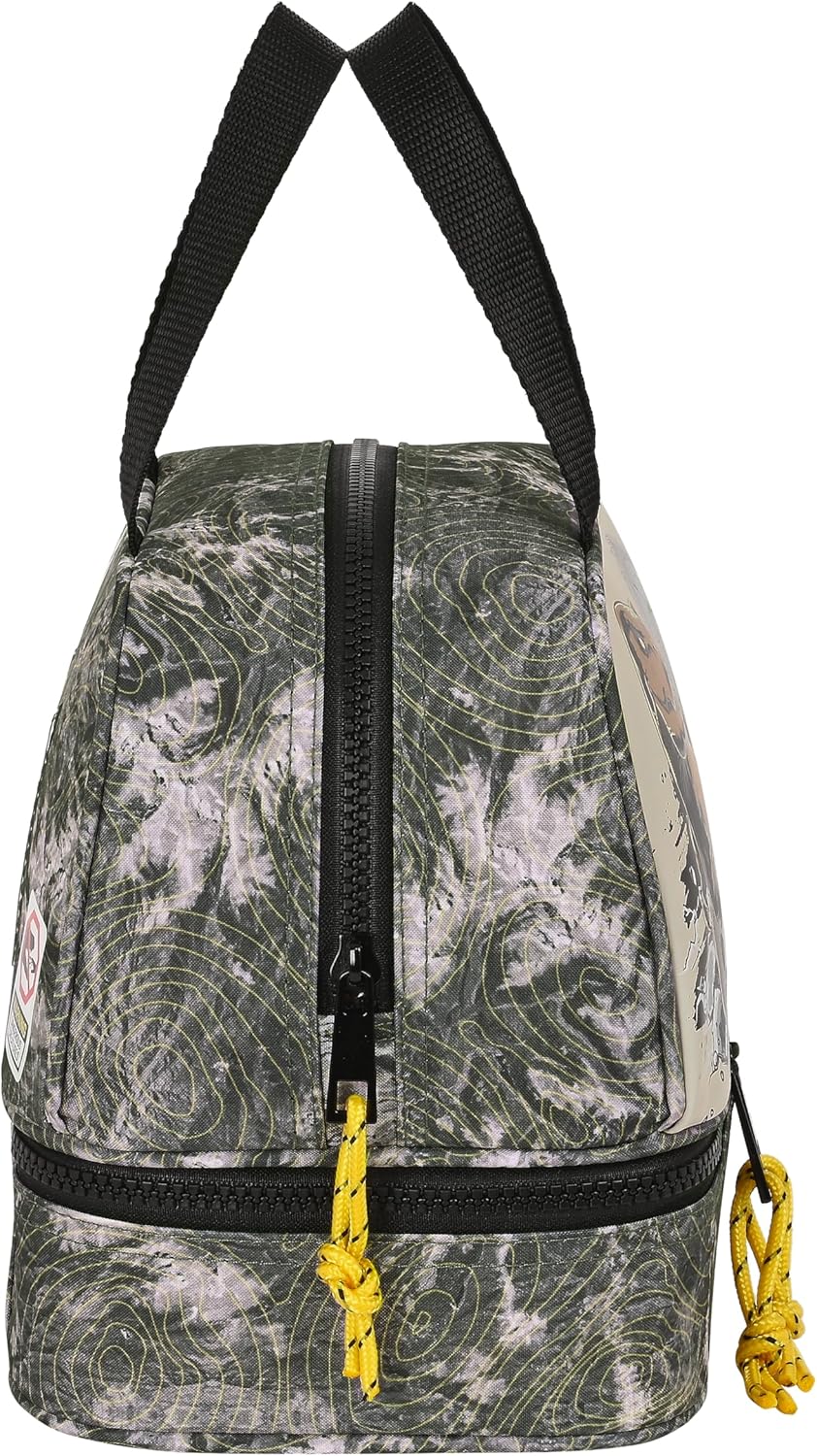 Safta Jurassic World Warning – Lunch Box, Pencil Case, Quality and Maximum Resistance, Meal, Recreation, Snack and Breakfast, 20 x 15 x 20 cm, Grey, Grey, Estándar, Casual