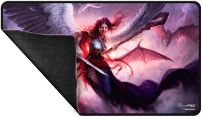 Fan-Voted Kaalia Black Stitched Playmat for Magic: The Gathering - Commander Series #5 Three Color Wedge by Ultra PRO International