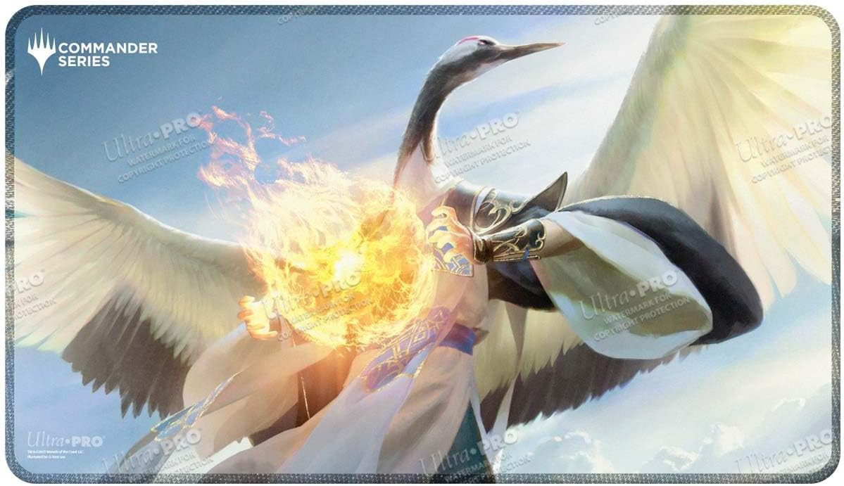 Ultra PRO - Commander Series # 5 - Tre colori cunei - Kykar cucito Playmat per Magic: The Gathering | Utilizzare come tappetino per mouse, tappetino da scrivania, protegge le carte MTG durante il