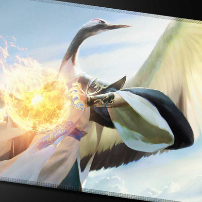 Ultra PRO - Commander Series # 5 - Tre colori cunei - Kykar cucito Playmat per Magic: The Gathering | Utilizzare come tappetino per mouse, tappetino da scrivania, protegge le carte MTG durante il