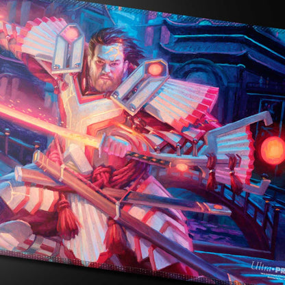 Ultra PRO - Commander Series #5 - Three Color Wedge - Isshin Stitched Playmat for Magic: The Gathering | Use as Mousepad, Desk Mat, Protects MTG Cards During Gameplay Best TCG Tournament Essential