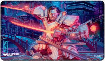 Ultra PRO - Commander Series #5 - Three Color Wedge - Isshin Stitched Playmat for Magic: The Gathering | Use as Mousepad, Desk Mat, Protects MTG Cards During Gameplay Best TCG Tournament Essential