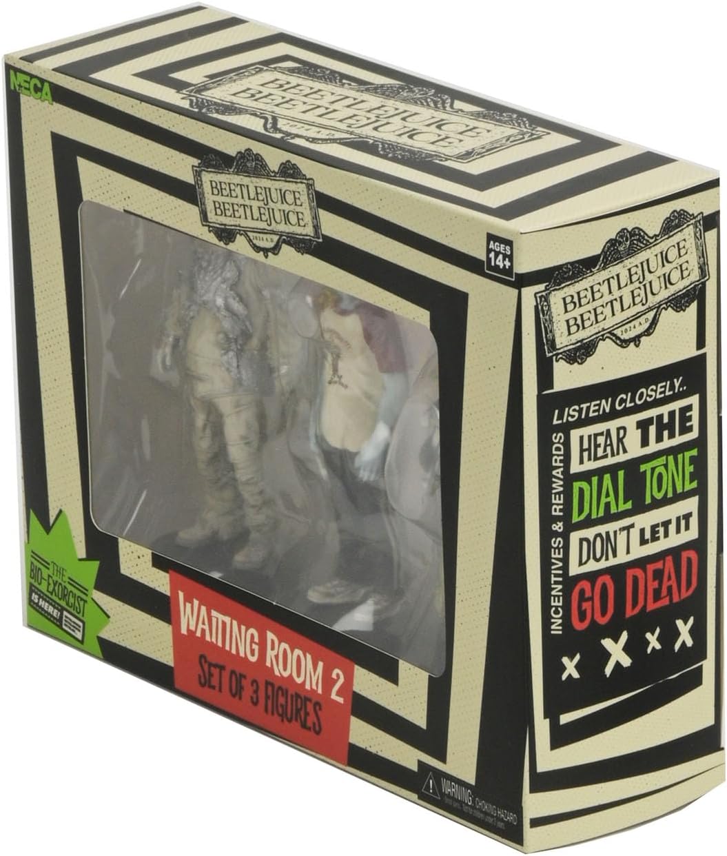 Beetlejuice Beetlejuice Figure 3-Pack Waiting Room 2 10 cm