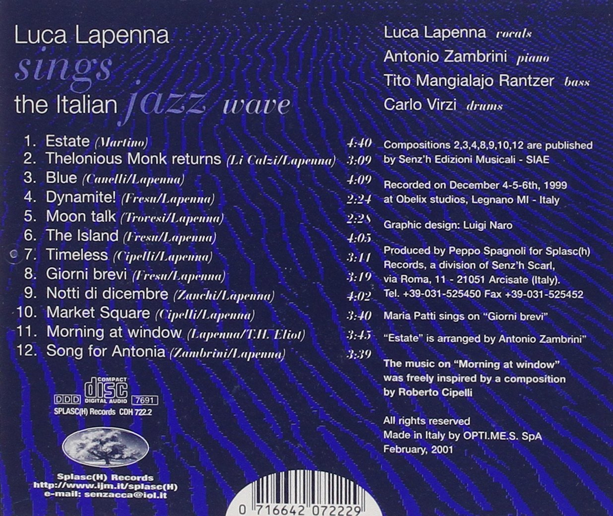 Sings Italian Jazz Wave