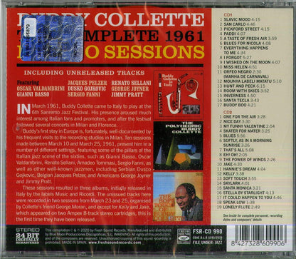 The Complete 1961 Milano Sessions Unreleased Tracks
