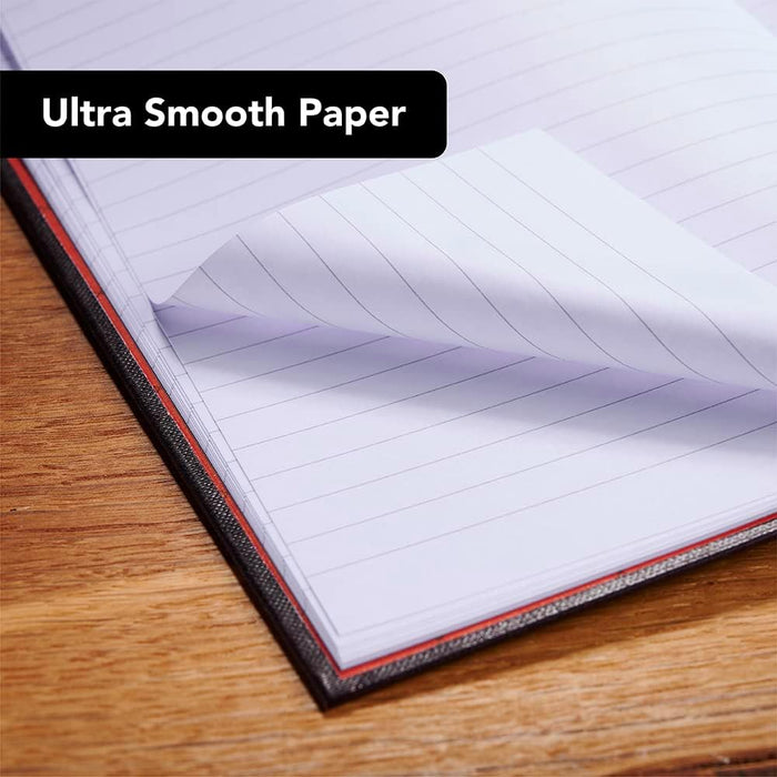 Oxford Black n' Red, A4 Notebook Hardcover, Casebound, Lined, 384 Page, 1 Notebook, Black/Red