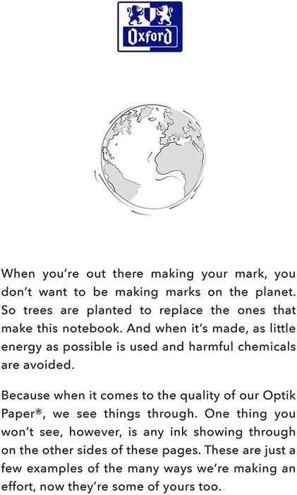 Oxford Black n' Red, A4 Notebook Hardcover, Casebound, Lined, 384 Page, 1 Notebook, Black/Red