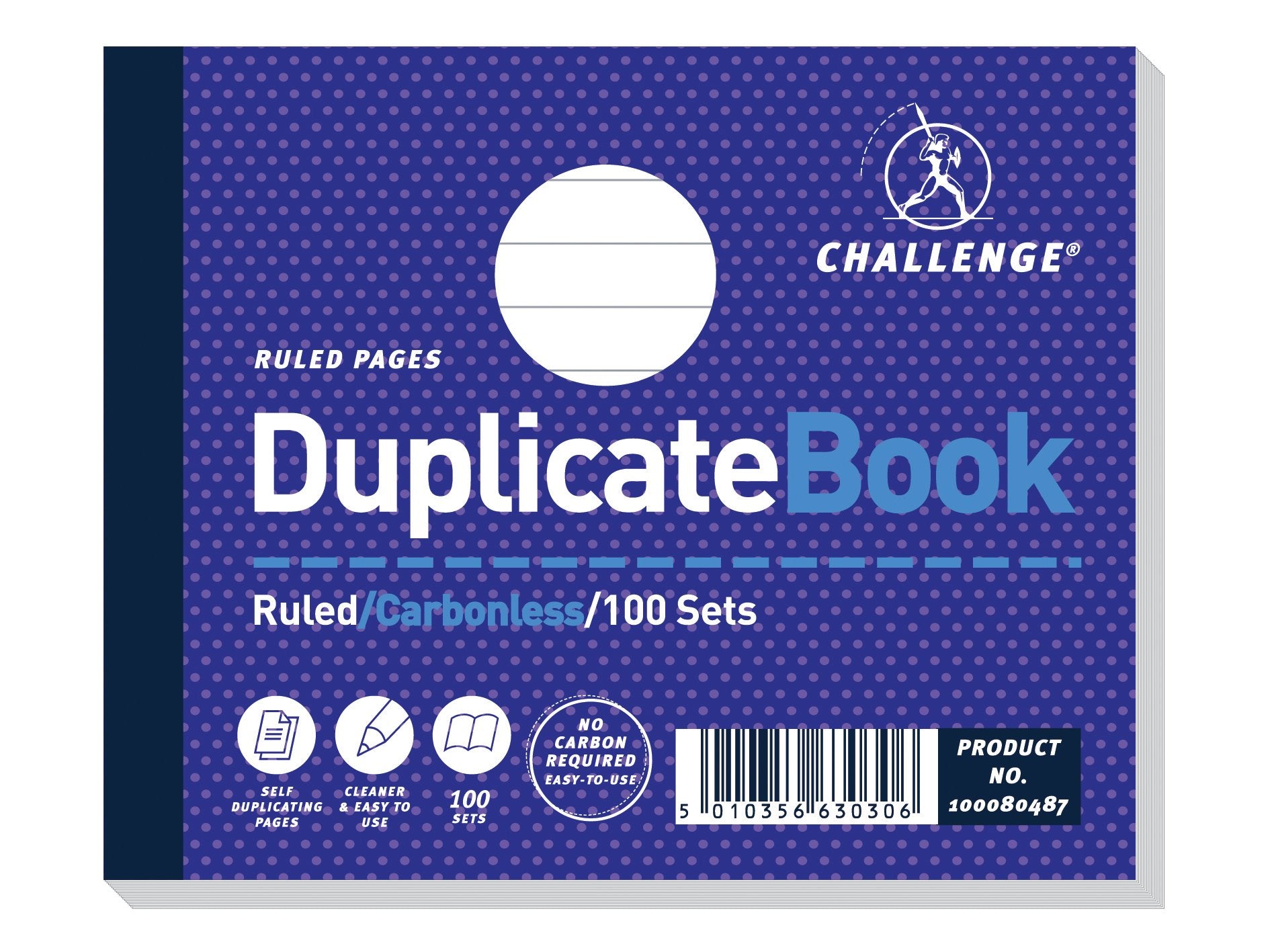 Challenge 105 x 130 mm Duplicate Book, Carbonless, 100 Pages