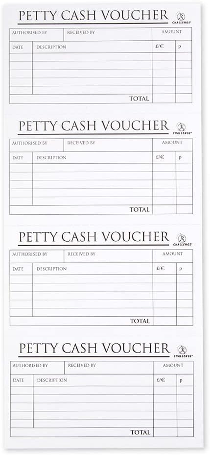 Challenge Carbonless Wirebound Petty Cash Book,Blue